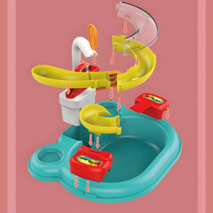 اسباب بازی سینک ظرفشویی و سرسره ماهی آبی Dream Play Pool 2 in 1_اسباب بازی